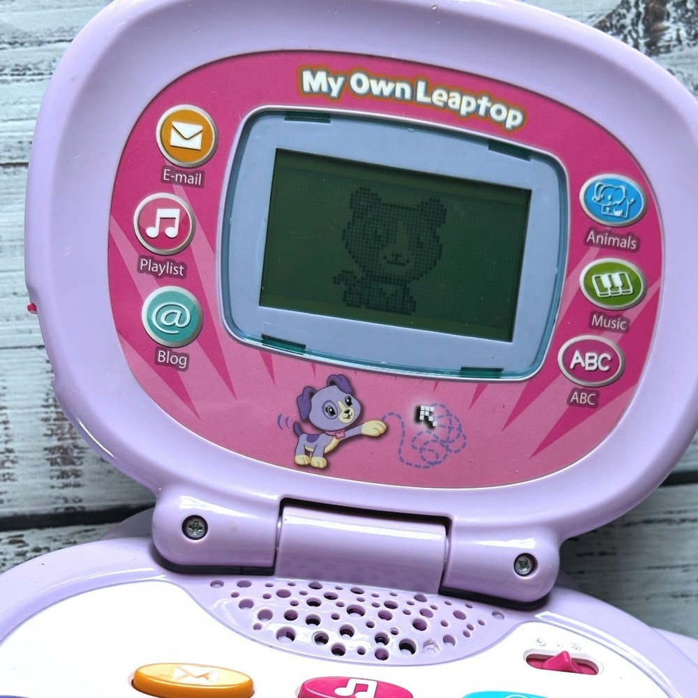 Leapfrog My Own LeapTop Learning Interactive Laptop Purple Educational WORKS! - Picture 2 of 3